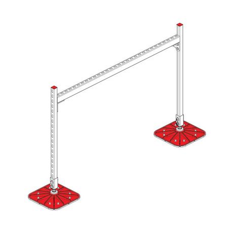 Конструкция опорная для горизонт. прямоугольн. воздуховодов и метал. лотков кабеленесущих систем TECHNORAPTOR FOOT 1500х1000 KM-TR-F-SSHRAD-1500-1000 КМ TR0089 КМ-Профиль
