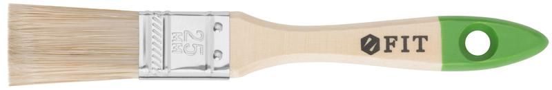 Кисть флейцевая ''Микс'', смешанная натуральная и искусственная щетина, деревянная ручка 1'' (25 мм) - 01193 РОС