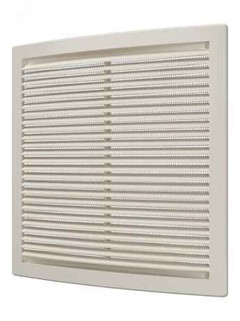 Решетка вентиляционная вытяжная, из ABS пластика 250х250, цвет Слоновая кость - 2525РЦ Ivory ЭРА 19187