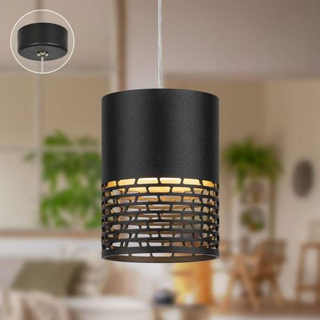 Светильник подвесной (подвес) PL29 BK цоколь GX53 потолочный цилиндр черный | Б0061373 ЭРА