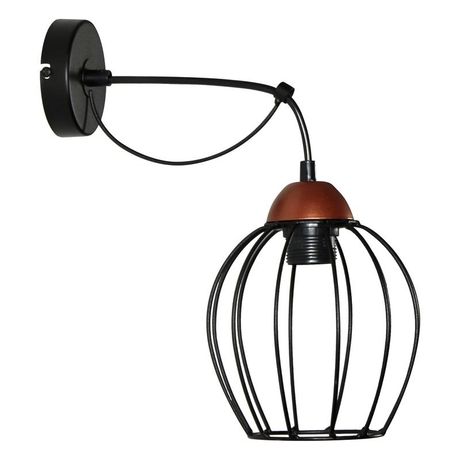 Светильник "Конти" 511 (Плафон Сфера) НББ 01-60-165 Е27 (ИМ) настенный медь черн. муар Элетех 1005405029