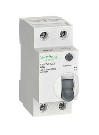 Выключатель дифференциального тока City9 Set 2п 63А 100мА A-S 230В SE C9R76263 APC