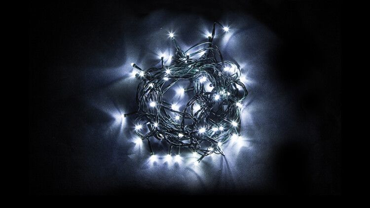 Гирлянда елочная 750 диодов 5000К, CL93 15 веток (5м) + 6м зеленый шнур, IP44 | 32955 FERON