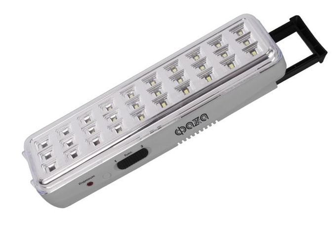 Фонарь-светильник аккумуляторный AccuF9-L30-gy IP20 110лм аварийный ударопрочный 2 режима: 100проц. 190лм/60проц. сер. ФАZА 5027664 ФАЗА