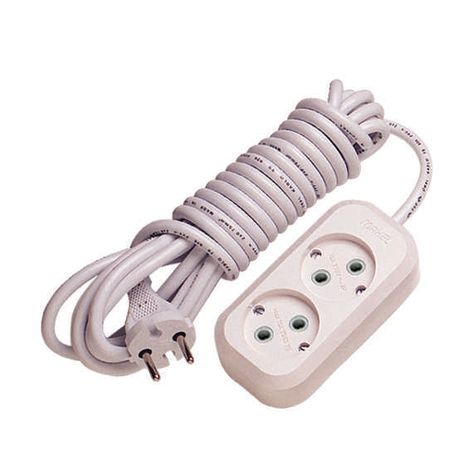 Удлинитель 2х15м без заземл. 10А IP20 Makel MGP109