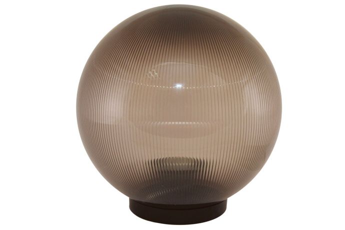 Светильник садово-парковый НТУ 02-100-355 шар дымчатый с огранкой d=350 мм | SQ0330-0604 TDM