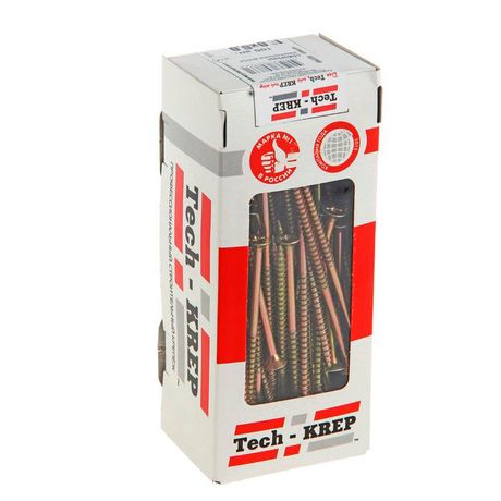Саморез универсальный 6x120 желтые коробка - 102277 Tech-KREP
