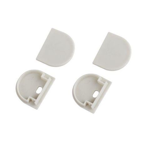 Набор заглушек 2420-3 профиля 2420 2шт глухие с отверстием | Б0062797 ЭРА