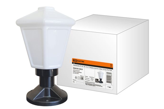 Светильник садово-парковый НТУ 05- 40-110-С1 Латерна опал на стойке 130 мм IP54 | SQ0330-0823 TDM