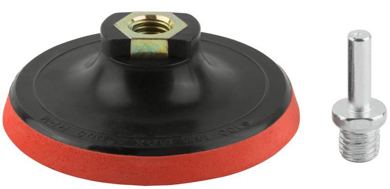 Насадка мягкая с липучкой 100 мм для алмазного гибкого шлифкруга - 76-604 РОС