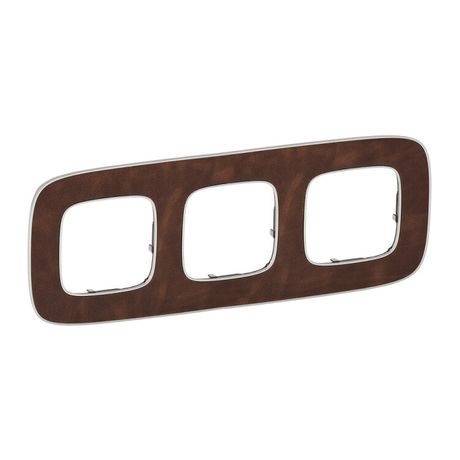 Рамка 3-м Valena Allure универсальная кожа Leg 754453 Legrand