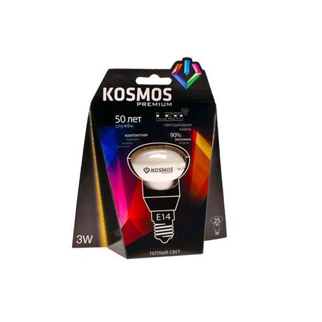 Лампа светодиодная LED KOSMOS premium 3Вт REFLECTOR 39мм E14 230В 3000К Космос KLED3wR39230vE1427