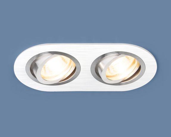 Светильник встраиваемый карданный 1061/2 MR16 WH белый округлый | a036416 Elektrostandard