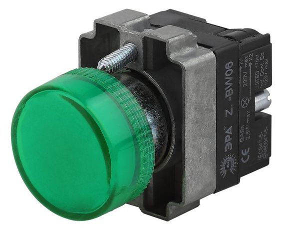 Индикатор LAY5-BU63 зеленого цвета d22мм (20/200/6400) | Б0045623 ЭРА