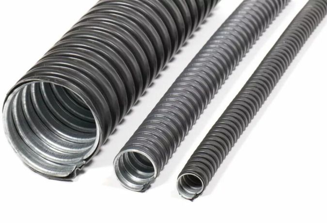 Металлорукав в ПВХ-изоляции Р3-ЦП нг LS 18 (50м/уп) черный | zeta44604 ГОФРОМАТИК ЗЭТА