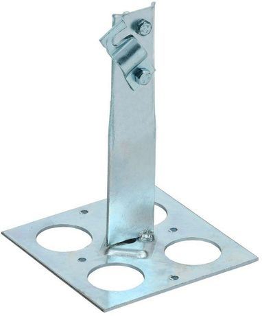 Держатель проводника круглого 6-10мм винтовой для плоской кровли h=90мм оцинкованная сталь HDZ IEK - ZDP85-14-1-16-90