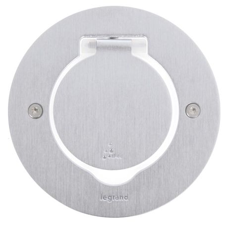 Блок встраиваемый 2м IP44 круглый нерж. Leg 089701 Legrand