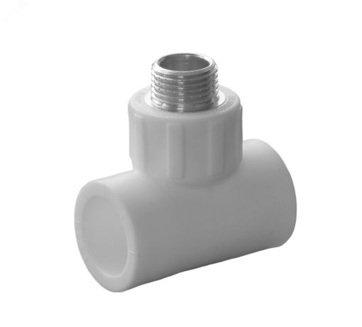 Тройник полипропиленовый PPR комбинированный НР 32 х 1/2' - 9510003212к Политэк