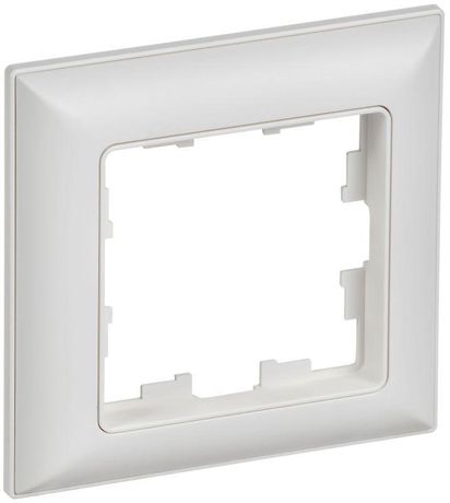 Рамка 1-м BRITE РУ-1-БрАБ арктич. бел./бел. IEK BR-M12-12-K91