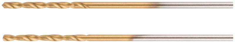 Сверла HSS по металлу, титановое покрытие, в блистере 1.0 мм (2 шт) - 34310 РОС