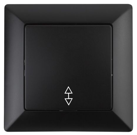 Переключатель Intro Solo 4-103-05 одноклавишный 10А-250В, IP20, СУ, антрацит | Б0053581 ЭРА