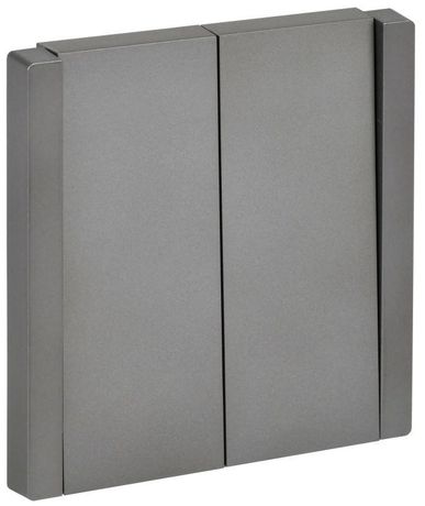 Выключатель перекрестный 2-кл. СП FORTE&PIANO 10А FP509 сталь IEK FP-V23-0-10-1-K46