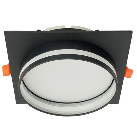 Светильник потолочный встраиваемый, 25W 230V GX70, черный, квадрат, без лампы, DL703 LUNA | 51100 FERON