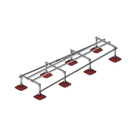 Конструкция опорная для установки оборудования TECHNORAPTOR FOOT 1000х4000 KM-TR-F-SSEI-1000-4000 КМ TR0008 КМ-Профиль