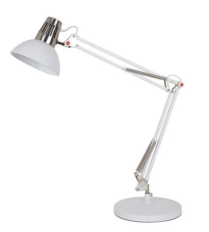 Светильник KD-431A С71 настол. Berlin 1хE27 40Вт 230В бел.+хром Camelion 13088