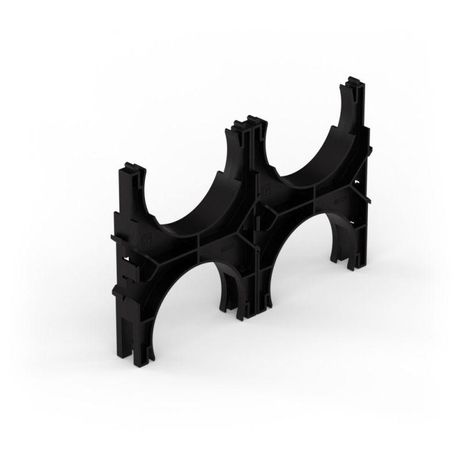 Кластер для двустенных труб d110 мм, двойной, двухсторонний (40 шт/кор) | PR13.02571 Промрукав Строитель