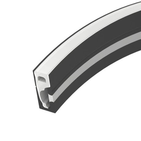 Силиконовый профиль WPH-FLEX-0616-SIDE-S9-5m BLACK (Arlight, Силикон) - 045788