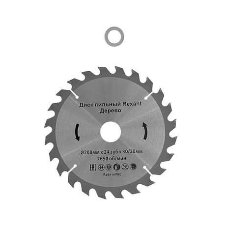 Диск пильный 200 мм х 24 зуб 30/20 | 92-0116 REXANT MEET