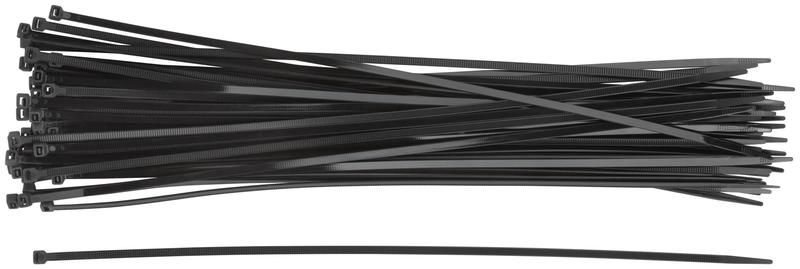 Хомуты нейлоновые черные для проводов 400х4.8мм (50шт) - 60398 РОС