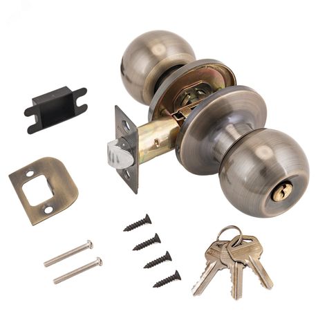 СТАНДАРТ 607 ET AB бронза - 9863 Ручка-защелка для межкомнатных дверей ПТК