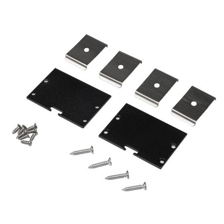 Заглушка торцевая для профиля PAL5035 BLACK /набор 2шт/ | .5058996 Jazzway