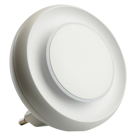 Ночник светодиодный 0.5w LED с датчиком освещенности круг белый - 52063 FERON