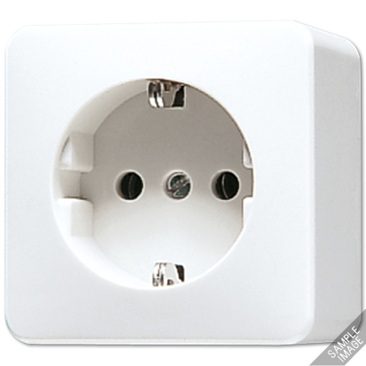 Розетка с заземлением 16А 250V~ накладного монтажа; слоновая кость | 321A Jung