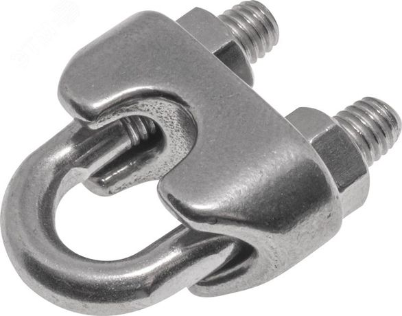 Зажим троса DIN 741 2мм A4 - А4 КМП