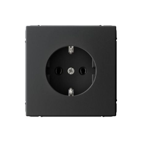 Розетка ArtGallery 16А с заземл. механизм карбон SE GAL001043 APC