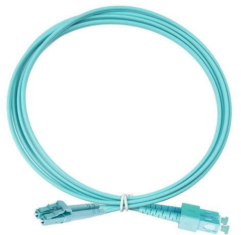 Оптический коммутационный шнур дуплексный, OM3, 2х50/125, SC-LC, 3 м | 41F-30-SC-LC-03 Eurolan