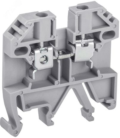 Зажим наборный изолированный (винтовой) ЗНИ 6мм2 (JXB 2,5) серый Stekker - LD550-60 FERON 39356