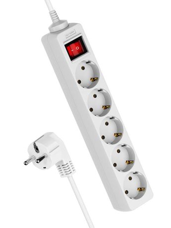Удлинитель 5х3м с заземл. 16А IP20 ПВС 3х1 выкл. КОСМОС YKsm3m-5g-Z-V(K)