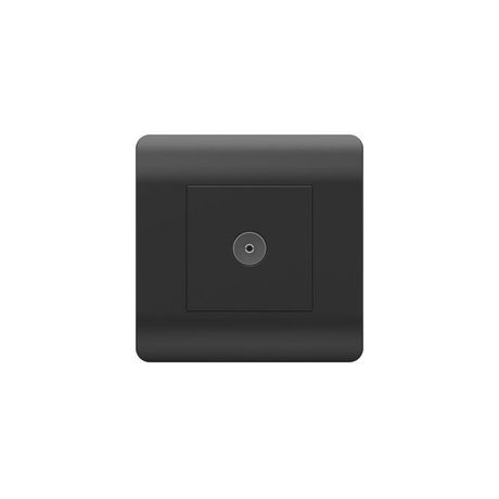 Розетка телевизионная одиночная TV NEW3-E коннектор черн. CHINT 431487