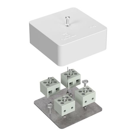 Коробка огнестойкая для кабель-канала 40-0450-FR6.0-8 Е15-Е60 (латунь) 75х75х30 IP42 8p, 6.0 мм.кв.| 40-0450-FR6.0-8-Е60 | Промрукав Строитель