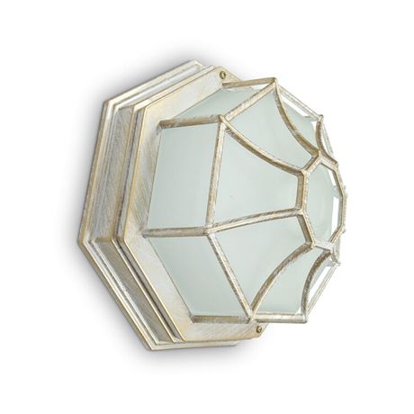 Светильник архитектурный декоративный уличный PL661 60W 230V 270*270*120 белое золото (на стену/потолок) | 11652 Feron