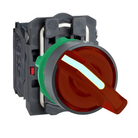 Переключатель красный с подсветкой - XB5AK124M5 Schneider Electric