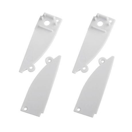 Набор заглушек 9818-3 профиля 9818 2шт глухие с отверстием | Б0062788 ЭРА