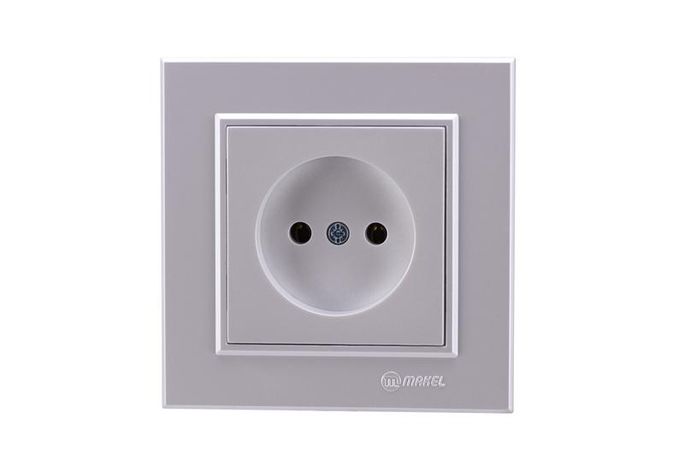 Розетка б/з СП Karea 16А IP20 жемчуж. керамика Makel 56100002