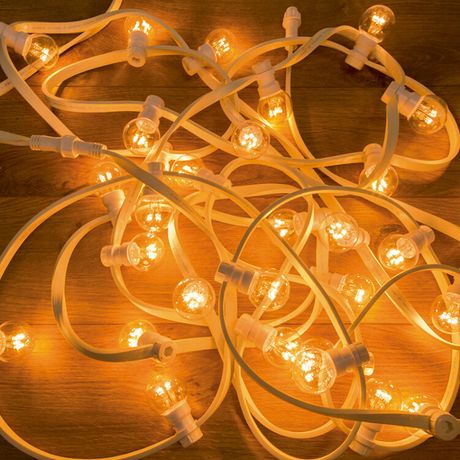 Гирлянда светодиодная "LED Galaxy Bulb String" 10м 6х30LED тепл. бел. 25Вт IP65 провод каучук Neon-Night 331-306