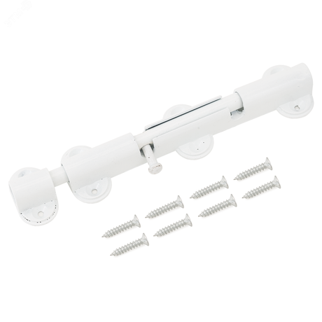 Шпингалет АЛЛЮР G-018L белый ЕВРОПАКЕТ - 1356 ПТК